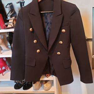 Balmain inspired black blazer
